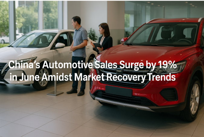 China's Automotive Sales Surge by 19% in June Amidst Market Recovery Trends